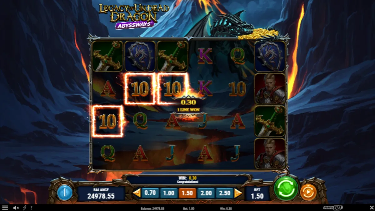 Naga undead yang menjaga harta karun di slot Legacy of Undead Dragon Abyssways