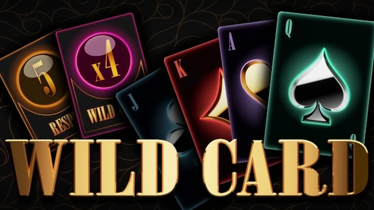 Tampilan antarmuka permainan slot Wild Card dengan desain modern dan bersih.